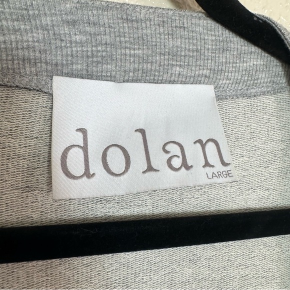 Dolan Gray Dolman Sleeve Cardigan White Knit Stripes - Picture 3 of 5